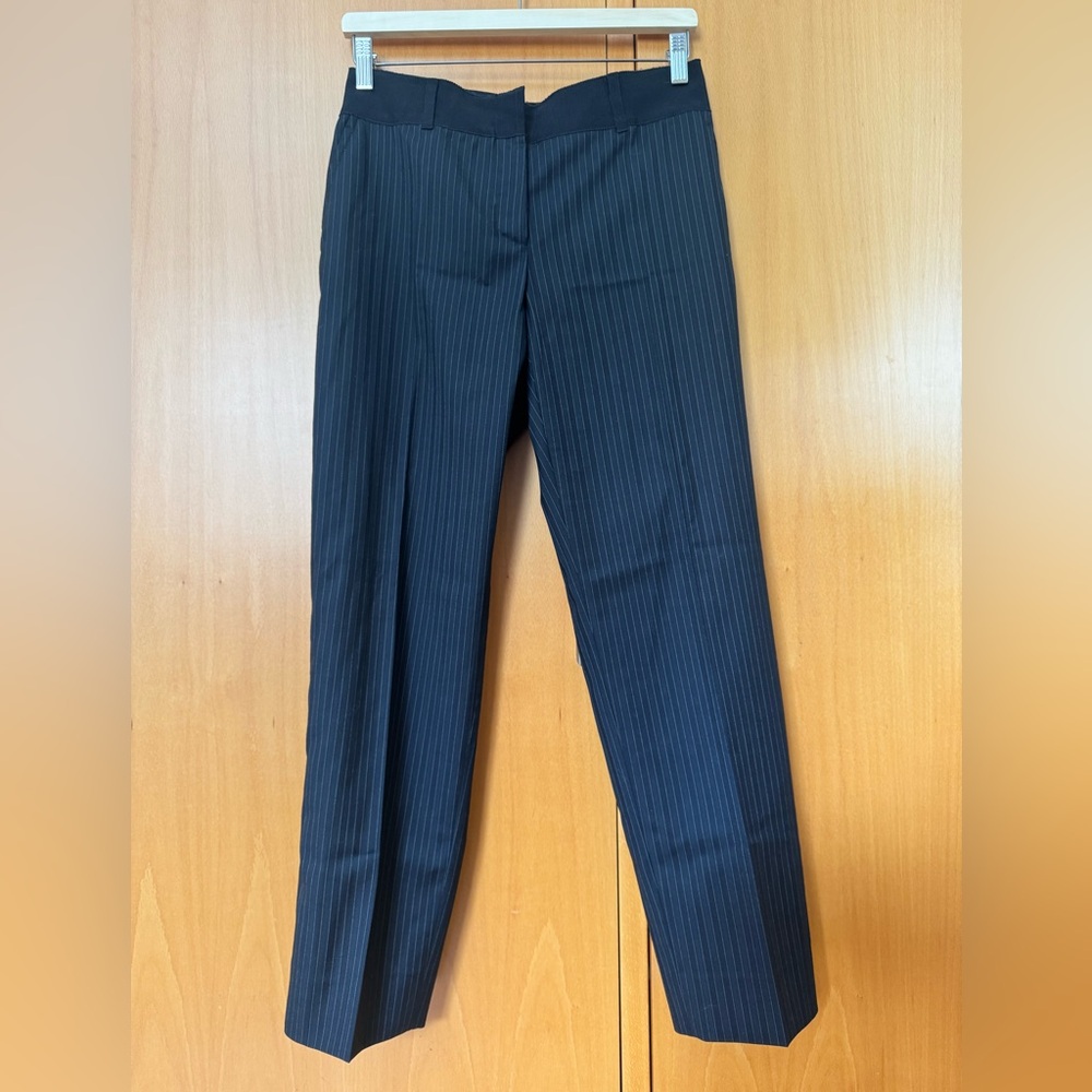 Dolce & Gabbana Black Pinstripe Dress Pants